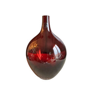 Vase handblown glass Johanna Jelinek‎ Salong Series Cranberry red IKEA vintage